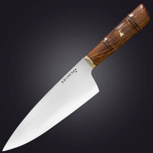 1 Shokunin 8" chef's knife bamboo handle - left view