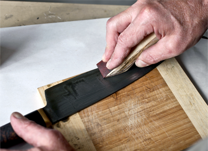 How To Hand Sharpen Shun Knife On Bob Kramer Whetstone 