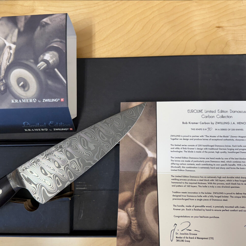 LE Kramer by ZWILLING 8 inch chef's Knife - overview