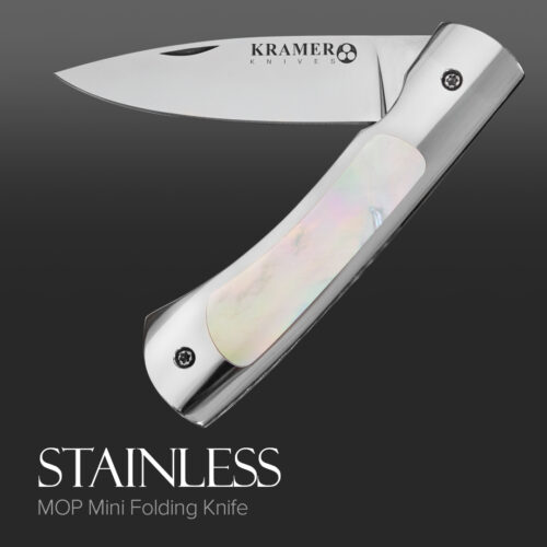 Stainless steel folding knife - product view